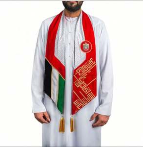 Nouveaux styles, échantillon gratuit, logo personnalisé, écharpe de supporter imprimée en couleur pour les matchs de football, écharpe de supporter nationale - Product Image 6