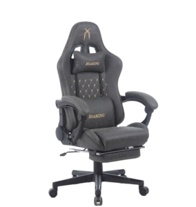 เก้าอี้เกมมิ่งปรับเอนได้ดีไซน์ใหม่พร้อมที่พักเท้า สีน้ำตาล - Product Image 2
