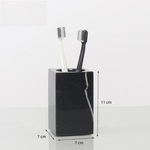 SH STONE <span class=keywords><strong>6</strong></span> Pcs Creative Silver Black Marble <span class=keywords><strong>Nero</strong></span> Marguina Juego de accesorios de baño - Product Image 3