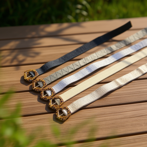 Cinturón de resina con estampado de leopardo y hebilla de PP de 5 cm para mujer, accesorio de moda para la cintura. - Product Image 2