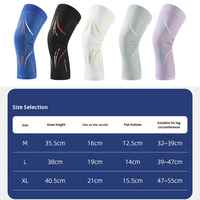 Genouillères de basketball professionnelles, manchon long de protection pour la course, le fitness et l'entraînement, chauffe-jambes de cyclisme