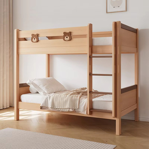 <span class=keywords><strong>Lit</strong></span> superposé moderne en bois massif avec escalier et <span class=keywords><strong>rangement</strong></span>, idéal pour chambre de garçon, salon, école ou hôpital - Offre Spéciale - Product Image 4
