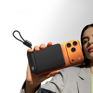 <span class=keywords><strong>Batería</strong></span> Externa Portátil de Alta Capacidad 10000mAh Qi2.2 25W de Estado Semisólido, Cargador Inalámbrico Magnético con Cable Integrado - Product Image 3