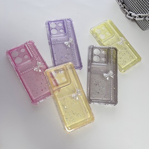 Para 17 Pro Max 3 en 1 <span class=keywords><strong>Pearl</strong></span> & Diamond Design PC + TPU Funda de teléfono impermeable a prueba de golpes por YIRONG - Product Image 3