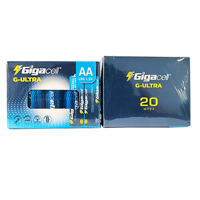 Pile alcaline G-Ultra 1,5 V format AA, lot économique de 10 piles AA alcalines en boîte rétractable pour usage domestique