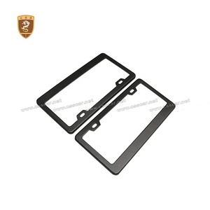 Marco Universal de sarga de fibra de carbono para matrícula de <span class=keywords><strong>coche</strong></span>, soporte para matrícula, 3K - Product Image 2