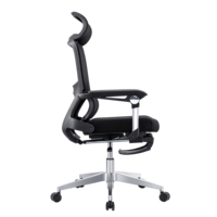 Chaise de bureau exécutive ergonomique en maille, pivotante et réglable, au design moderne, pour visiteurs et personnel