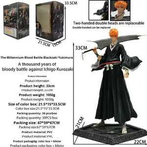Figurine d'action en PVC à assembler FlyLeaf GK <span class=keywords><strong>BLEACH</strong></span> Soul Eater <span class=keywords><strong>Thousand</strong></span>-<span class=keywords><strong>Year</strong></span> <span class=keywords><strong>Blood</strong></span> <span class=keywords><strong>War</strong></span> Kurosaki Ichigo - Product Image 4