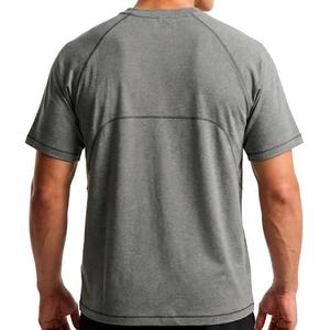 Performance Workout T-shirt Heren, Custom Logo, Blank Raglan Mouw met Gestikte Naad, Vochtregulerend Sportshirt - Product Image 6