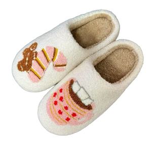 Nuevas zapatillas de algodón de <span class=keywords><strong>la</strong></span> serie de Navidad para interiores de primavera y otoño invierno, zapatos planos antideslizantes y olorosos para parejas, zapatos suaves - Product Image 4