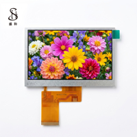 Écran LCD IPS BOE de 4,3 pouces, écran tactile capacitif, résolution 800x480, RGB 40PIN, luminosité 500cd/m, écran pour Raspberry Pi