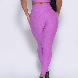 Leggings da <span class=keywords><strong>palestra</strong></span> morbidi e burrosi personalizzati con compressione alla caviglia di alta qualità pantaloni da Yoga Legging con tasca laterale - Product Image 4