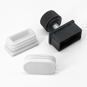 <b>Square</b> Plug Plastic 15x30 Mm Black White For Furniture Industry Durable Connector - Product Image 3