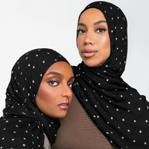 Nouveau Foulard <span class=keywords><strong>Hijab</strong></span> en Modal Léger Imprimé à Pois, Respirant, Tissé, pour Femmes, Quatre Saisons - Product Image 1