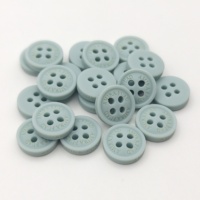 Kancing Resin Plastik Flatback Berkualitas Tinggi Ramah Lingkungan Buatan Khusus dengan 4 Lubang dan Lapisan Karet Lembut untuk Pakaian Kemeja