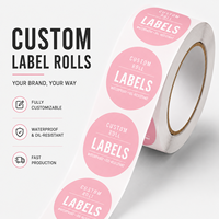 Autocollant en acrylique imprimé HD, imperméable, écologique, résistant aux UV, inscriptible, étiquettes personnalisées pour logo d'entreprise, emballage cadeau, masquage