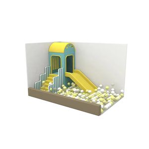 Kit d'équipement de jeu souple pour bébé et tout-petit, nouveau modèle 2025, simple, avec structure d'escalade et toboggan, tunnel et dôme mural pour aire de jeu souple - Product Image 5