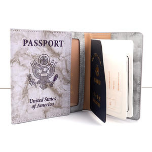2023 abd pasaport cüzdanı kapak Combo PU deri kart tutucu s erkekler ve kadınlar için aşı ile kart tutucu doğrudan amerika'dan - Product Image 6