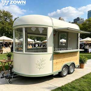 ZOWN Compact Customizable Mobile Street Food Trailer with Electric Traction for Outdoor Street Vending <b>Ice</b> Cream Candy Dessert - Product Image 1