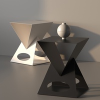 Kinno meilleure vente moderne Simple fer Art Table basse lumière luxe canapé côté petit appartement créatif coin buffet chevet