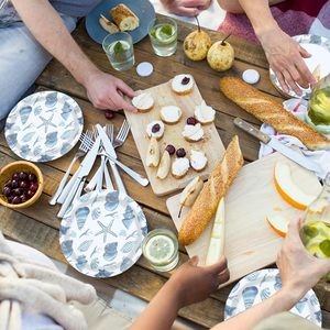 Décorations de fête sur le thème des coquillages marins, assiettes jetables en forme de coquillages, serviettes et fourchettes en papier pour anniversaire ou baby shower - Product Image 5