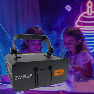 Éclairage de scène miniature professionnel 2W RGB pleine couleur, laser d'animation LED pour DJ, boîte de nuit, bar, <span class=keywords><strong>discothèque</strong></span> - Product Image 1