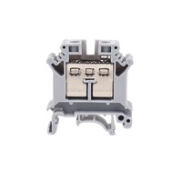 Bloque de terminales de paso UKH 25N, bloque de terminales universal, conector eléctrico gris, bloque de terminales de tornillo para cable de 25 mm²