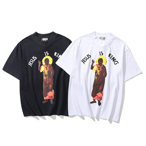Áo Thun Nam Nữ Thiết Yếu Áo Thun Thời Trang Hip Hop Jesus Is King Cotton Áo Thun Cỡ Lớn Kanye West 2021 - Product Image 4