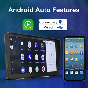 เครื่องนำทาง GPS แบบพกพาสำหรับตั้งโต๊ะ หน้าจอสัมผัส 9 นิ้ว เครื่องเล่นสเตอริโอ MP5 รองรับระบบไร้สาย Android Auto และ Carplay รุ่น YB-PND-9 นิ้ว - Product Image 2