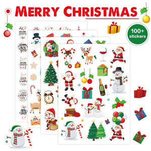 Fogli di <span class=keywords><strong>Adesivi</strong></span> <span class=keywords><strong>Natalizi</strong></span> Personalizzati, Pacchetti di <span class=keywords><strong>Adesivi</strong></span> Decorativi Autoadesivi per Feste, <span class=keywords><strong>Adesivi</strong></span> Fai-da-Te per Scrapbook, Regali per Bambini - Product Image 3