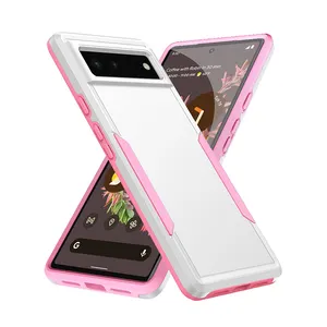 New Shockproof Defender Tpu Pc Phone Cover Custom For Google Pixel 6 Pro Wireless Charging Phone Case