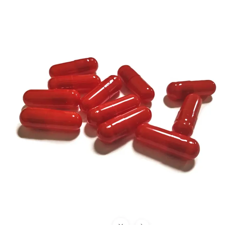 Factory Wholesale Gelatin Capsules Halal Size 0 1 2 3 4 00 000 Pill Shell Red Empty Capsules