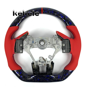 Volant en carbone forgé bleu personnalisé pour Subaru <span class=keywords><strong>VX</strong></span> Legacy Outback Forester Toyota AE86 Brz Scion FR-S Coupé 2013-2016 - Product Image 6