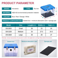 Boîte de rangement étanche et antichoc pour objectif d'appareil photo, fonction de déshumidification, étui portable personnalisable OEM