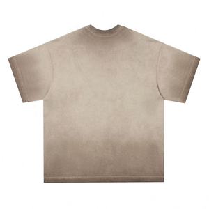 Camiseta de cuello redondo de peso pesado, camiseta gráfica, camisetas de lavado de algodón para hombres - Product Image 4