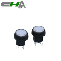 Interrupteur tactile rond à capot momentané à montage traversant CHA C601B Series Led 6*6mm