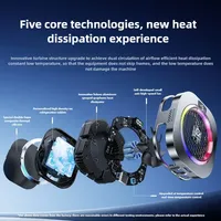 Enfriador Magnético para Teléfono con Semiconductor TEC de Grado Profesional, Control de Temperatura por IA, 5 Modos de Ajuste, Luz RGB, para Juegos y Transmisión en Vivo