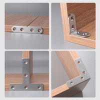Épaisseurs de fixation d'angle en acier inoxydable galvanisé 304, supports d'angle décoratifs standard pour bois ou meubles