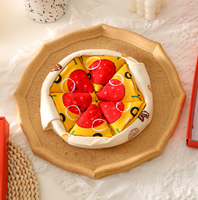 2025 nouvelle tendance Happy Funny Food Pizza Crew chaussettes chaussettes quotidiennes décontractées de haute qualité avec manchette inférieure respirante pour le printemps