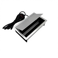 Prise de courant encastrable pour table, hub PD20W, station de charge rapide USB-A, 3 prises AC, ports de charge USB
