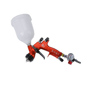 <span class=keywords><strong>Pistolet</strong></span> de pulvérisation HVLP compatible avec DeVilbiss <span class=keywords><strong>GTI</strong></span>, <span class=keywords><strong>pistolet</strong></span> de <span class=keywords><strong>peinture</strong></span> à alimentation par gravité avec manomètre, <span class=keywords><strong>pistolet</strong></span> de pulvérisation pneumatique pour voiture et meubles - Product Image 1
