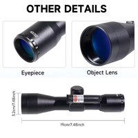 Lunettes de visée de chasse en plein air, grossisseur optique télescopique 4x32 avec viseurs laser JG4R