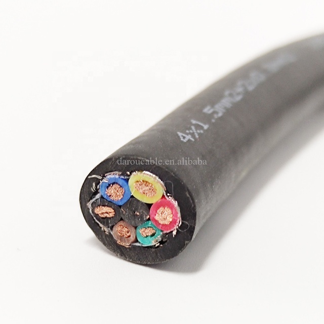 Pure Copper Core 50 mm Rubber Pool Cable 4 6 mm Conductor Flame Retardant Fire Resistant Power Wire
