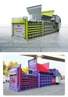 Machine à emballer les bouteilles en plastique automatique, écologique, à économie d'énergie, compacteur de bouteilles en PET haute densité, garantie 1 an