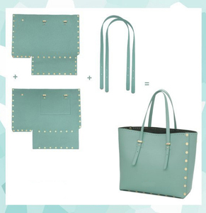 Grand <span class=keywords><strong>sac</strong></span> de voyage en <span class=keywords><strong>cuir</strong></span> grainé <span class=keywords><strong>italien</strong></span> de haute qualité Nouveau style <span class=keywords><strong>Sac</strong></span> <span class=keywords><strong>à</strong></span> <span class=keywords><strong>main</strong></span> fourre-tout haut de gamme violet - Product Image 4