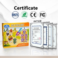 Kit de Lápiz 3D STEM Robot Caminante para Niños, Seguro a Baja Temperatura, Inalámbrico, Recargable, con Filamento PCL de 10 Colores, Juguete Educativo, Set de Regalo
