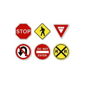 لافتة مرور P220418D معتمدة من الاتحاد الأوروبي لألمانيا وفرنسا وإيطاليا والمملكة المتحدة، لافتة طرق مخصصة الحجم واللون والمادة - Product Image 2