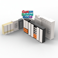 Kit de construction MOC promotionnel, blocs en plastique ABS, jouet publicitaire personnalisé pour événements