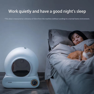 智能自动猫砂盒高边塑料筛分猫厕所旅行托盘小猫猫沙 - Product Image 3