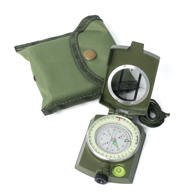Outdoor Camping Seafaring Professional Prismatic Fluorescent Compass for Guide